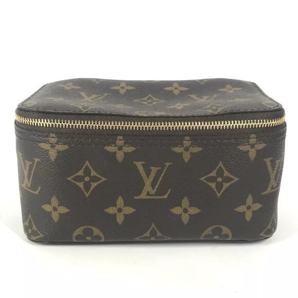 LOUIS VUITTON M43688 Monogram Cube-De-Langemont PM Makeup pouch Cosmetics Pouc - Picture 2 of 12